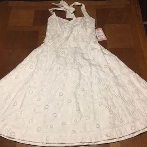 Lilly Pulitzer Mallory halter dress white size 8. NWT!